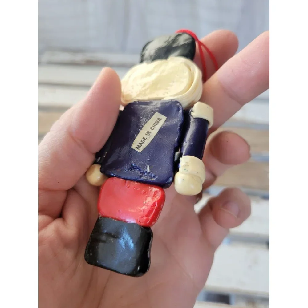 Nutcracker soldier dough guard ornament vintage Xmas holiday tree‎